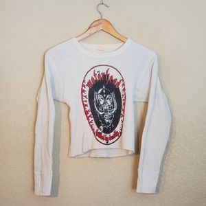 Vintage Thermal Crop Top